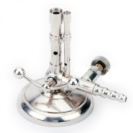 Bunsen Burner Natural Gas Light Silver