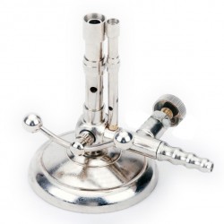 Bunsen Burner Natural Gas Light Silver