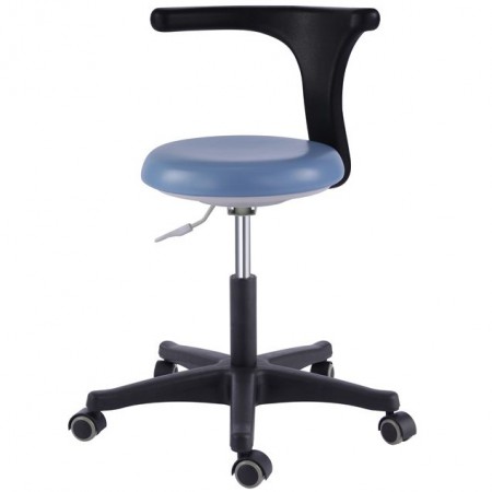 Bureau médical dentaire Tabourets de l'assistant Smart réglable Chaise mobile PU Bleu