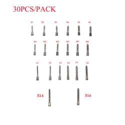 30pcs/sac Matériel d'endodontie dentaire TITANIUM pur tige de vis Toutes les tai...