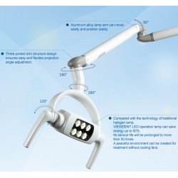 Dental 8W On Ceiling LED Lamp Light Lampe de fonctionnement avec Arm