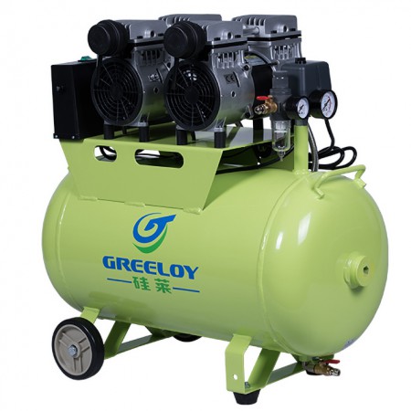 Greeloy® GA-62 Compresseur sans huile pour 3 postes 60 litres 1200W