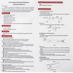 Tealth 3203CH Détachable 20:1 Réducteur Contre angle Pièce à main Implant