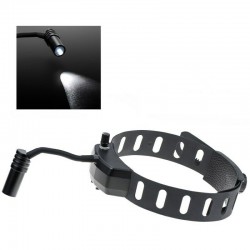 Dentaire sans fil 5W LED Lampe frontale ENT médical bandeau tête lumière lampe noir