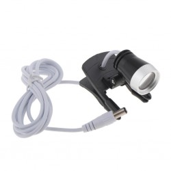 3W Clip Clamp LED Lampe frontale pour dentaire loupe