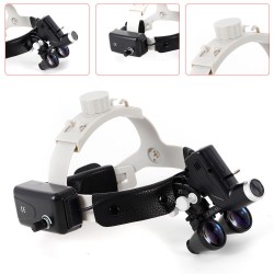 3.5X 5W Loupe de bandeau médical chirurgical à LED dentaire avec lumière pour l'oto-rhino-laryngologie