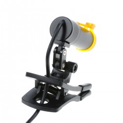 Type de clip de phare dentaire 5W LED avec filtre + clip de ceinture pour lunettes noir