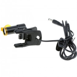 Type de clip de phare dentaire 5W LED avec filtre + clip de ceinture pour lunettes noir