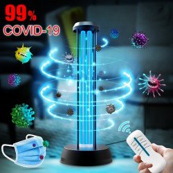 36W Lumière de désinfection UV-C Germicide UV Portable avec télécommande de l'oz...