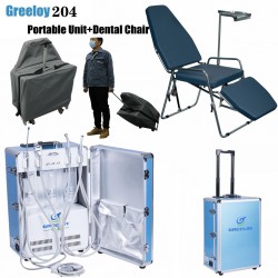 Greeloy® GU-P204 Unité Dentaire Portable + GU-P101 Fauteuil portable pliable + S...