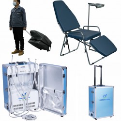 Greeloy® GU-P204 Unité Dentaire Portable + GU-P101 Fauteuil portable pliable + Sac de rangement