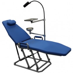 Greeloy GU-P 109 Fauteuil dentaire portable chaise pliante 360° avec lampe LED à...