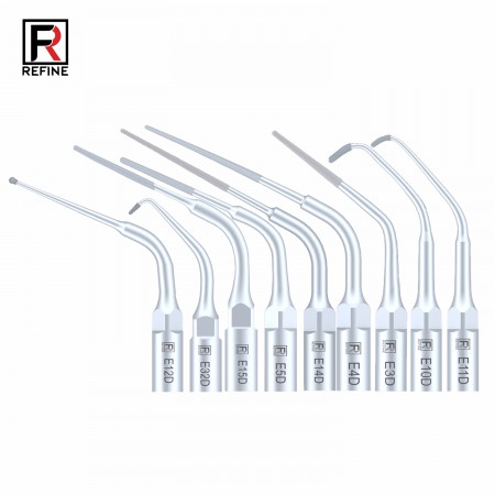 5 Pièces Refine® Inserts Piézo en Endodontie E3D E4D E5D E10D E11D E12D E14D E15D Compatible Avec Woodpecker EMS