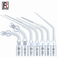 5 Pièces Refine® Inserts piézo en endodontie E1 E2 E3 E4 E4 E6 E7 E8 E9 E10 E11 E14 E15 compatible avec EMS MECTRON WOODPECKER