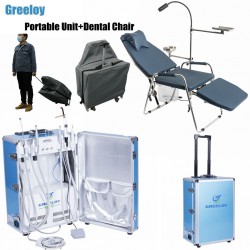 Greeloy GU-P206 Unité Dentaire Portable + GU-P101 Fauteuil portable pliable + Sa...