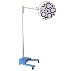 Scialytique dentaire sur pied / Lampe opératoire dentaire (5 réflecteurs 30 LED)