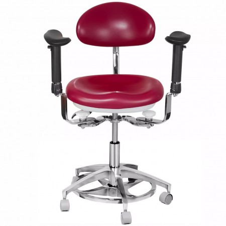 Siège opérateur dentiste TYTC JKS 037, tabouret dentiste avec accoudoirs