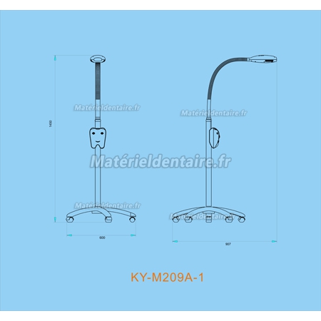 Saab® KY-M209A-1 Lampe LED à blanchir des dents