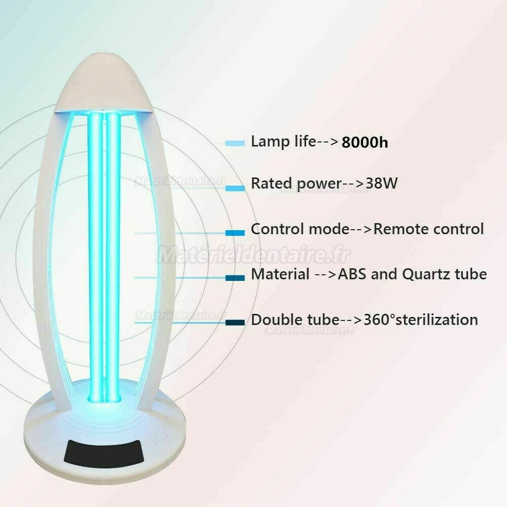 38W Lampe Germicide Ultraviolet Ozone UV Stérilisation Germicide Ultraviolette Lampe de Désinfection de la Maison