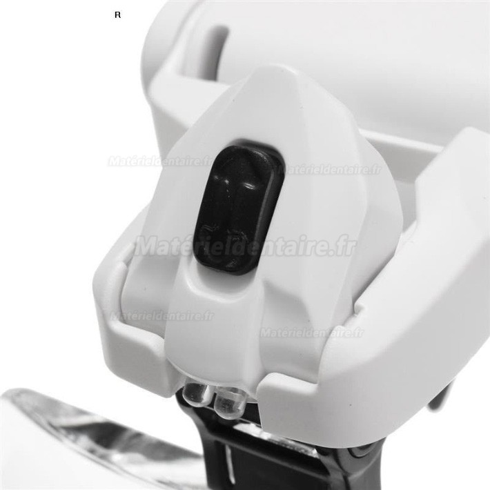 5 Lentille dentiste loupe binoculaire avec led lampe frontale