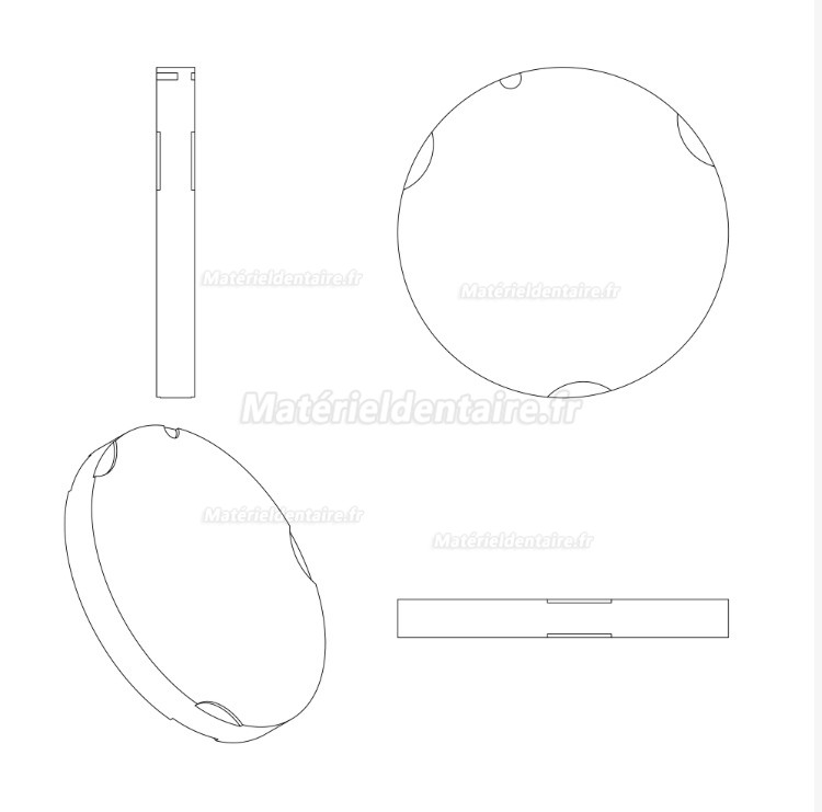 Kingch® 95*10-25mm ST/HT disques zircone dentaires pour système CAO/CAM Zirkon Zahn