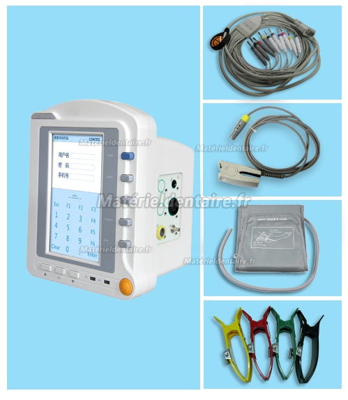 7″ Ecran Tactile Multi-paramètre Moniteur Patient CMS6500