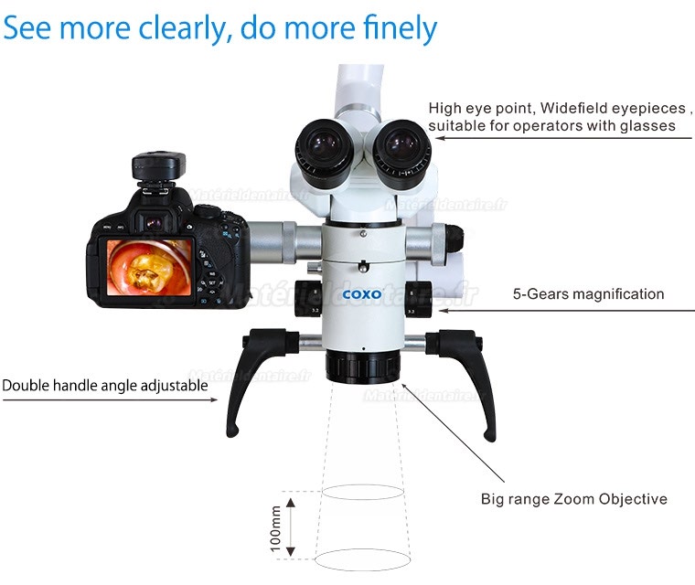 Yusendent C-CLEAR-2 Microscope opératoire chirurgical dentaire Forfait Deluxe