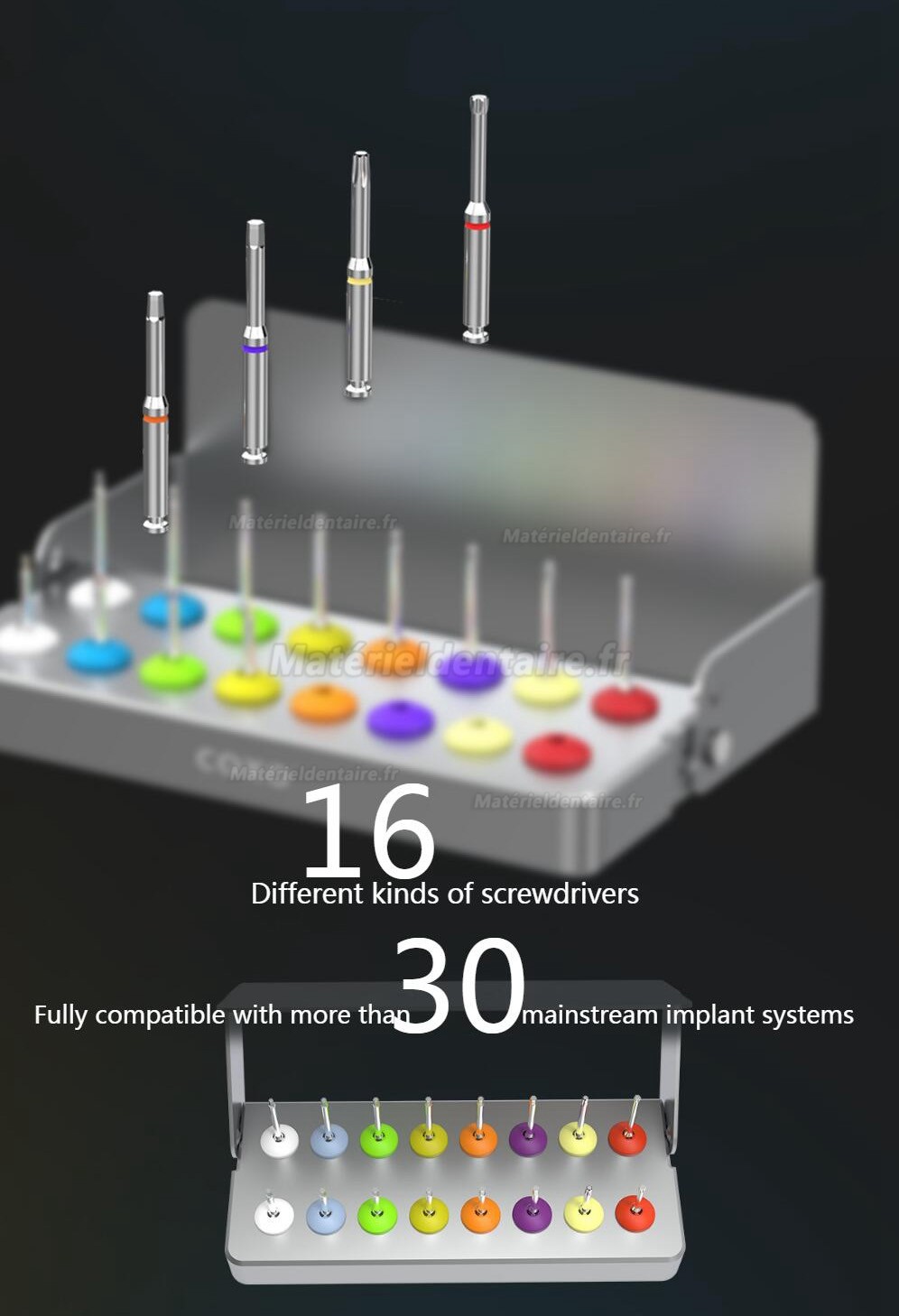 COXO C-TW1 Kit de clé dynamométrique pour implant dentaire Pièce à main contrôle dynamométrique universel