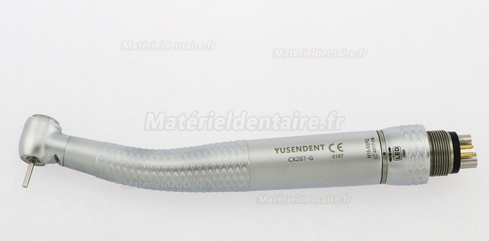 YUSENDENT® CX207-GS-SPQ Turbine à LED Bouton Poussoir Tête Standard avec Raccord Sirona compatible