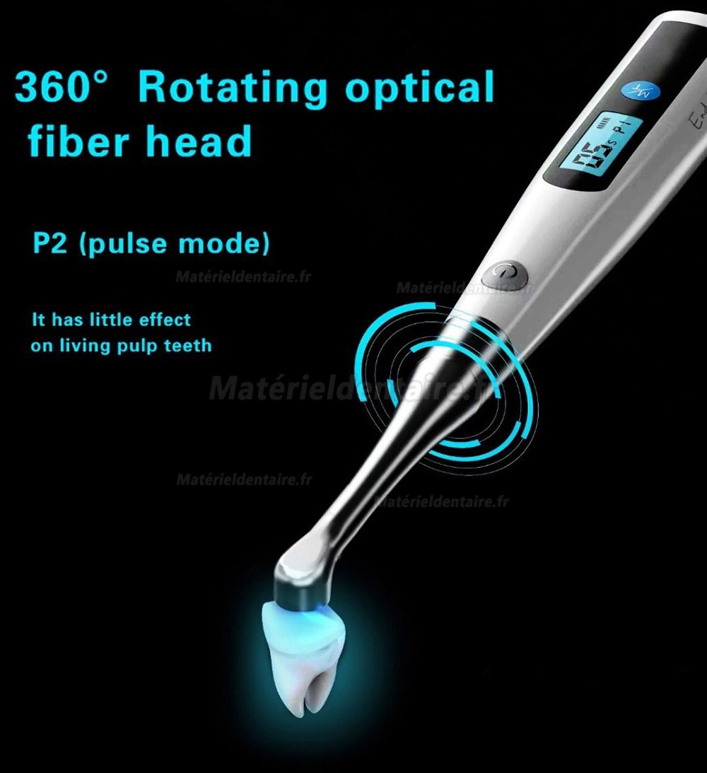 Led photopolymérisation dentaire 1400mw/cm2 (1 seconde de durcissement,tête en métal)