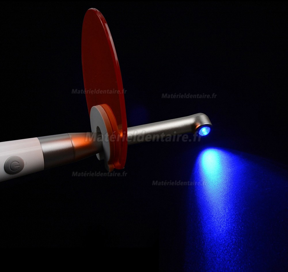 Led photopolymérisation dentaire 1400mw/cm2 (1 seconde de durcissement,tête en métal)