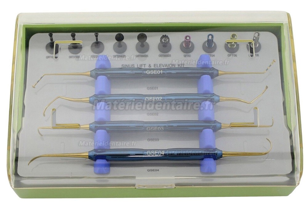 Kit instruments pour sinus lift / kit dask sinus dentaires