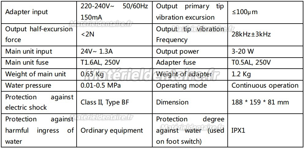 Woodpecker® DTE D5 LED Détartreur ultrasonique avec LED