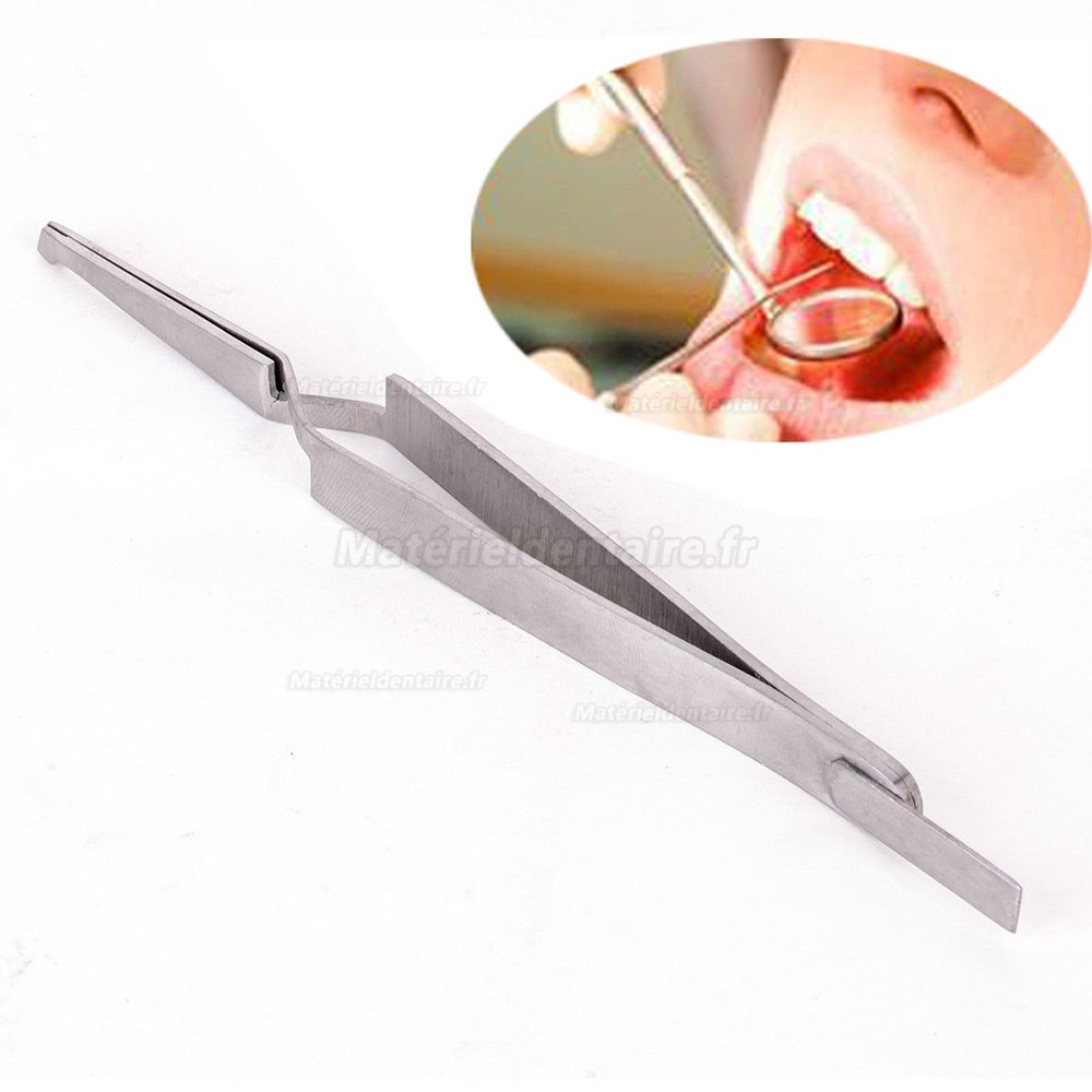 10pcs Dentaire Support direct Orthodontique Forceps d'extraction Brucelles dentelées