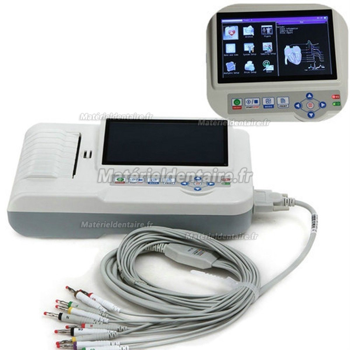 Moniteur ECG-600G électrocardiographe numérique 3/6 canaux