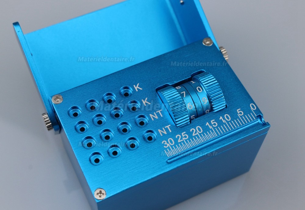Boîte endodontie, boîte de fichiers endo dentaire avec fonction de mesure et de comptage