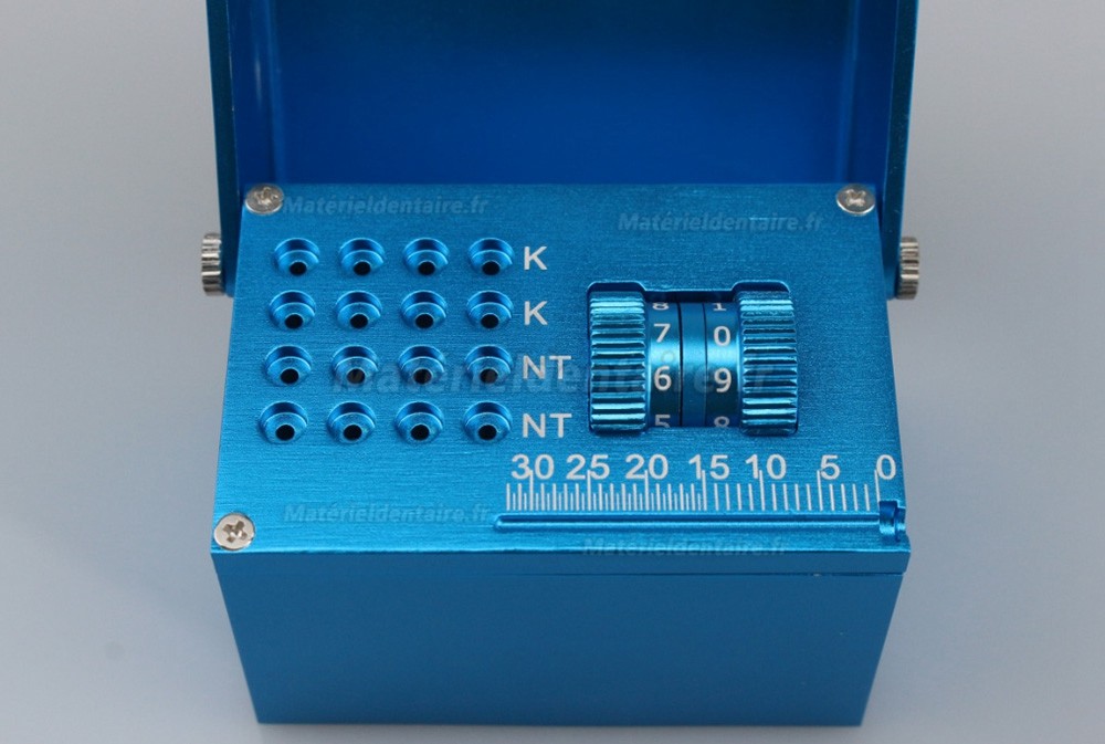 Boîte endodontie, boîte de fichiers endo dentaire avec fonction de mesure et de comptage