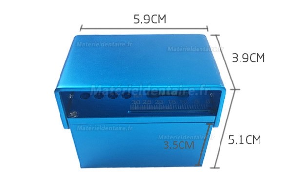 Boîte endodontie, boîte de fichiers endo dentaire avec fonction de mesure et de comptage