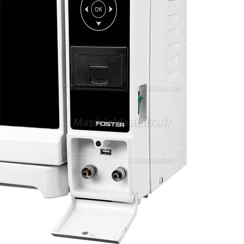 Fomos® Foster 8/12L Stérilisateur à vapeur autoclave de table classe B avec imprimante