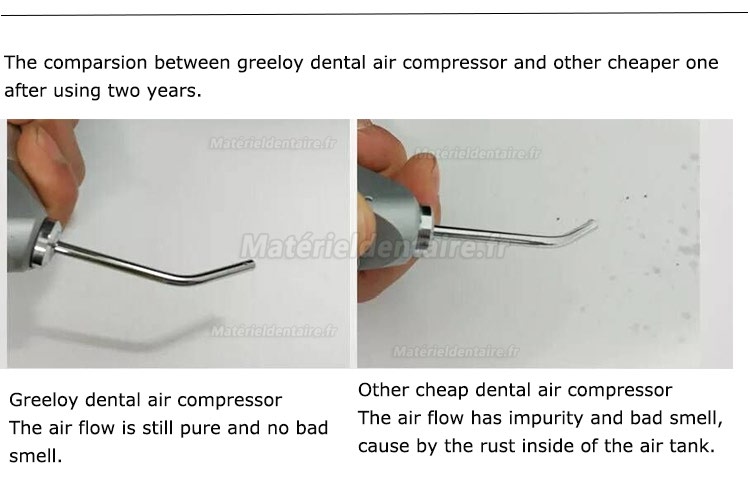 Greeloy® GA-81XY Compresseur insonorisé avec dessicateur d’air