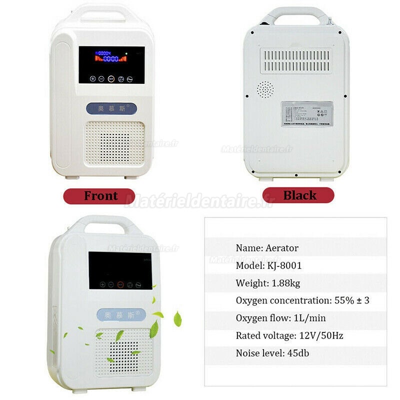 1L/Min Machine portative de Barre d'oxygène Machine Portable de Barre d'oxygène pour Le Voyage et l'utilisation à la Mai