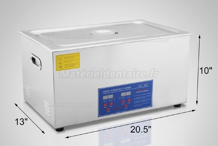 22L Nettoyeur Ultrason Acier inoxydable chauffage Industrie w / Minuteur JPS-80A