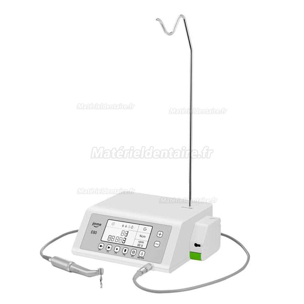 Moteur d'implantologie sans brosse dentaire JINME avec contre-angle chirurgical LED 20: 1