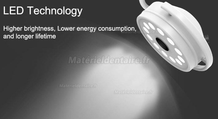 KWS® Lampe LED scialytique KD-202D-3 modèle à pied