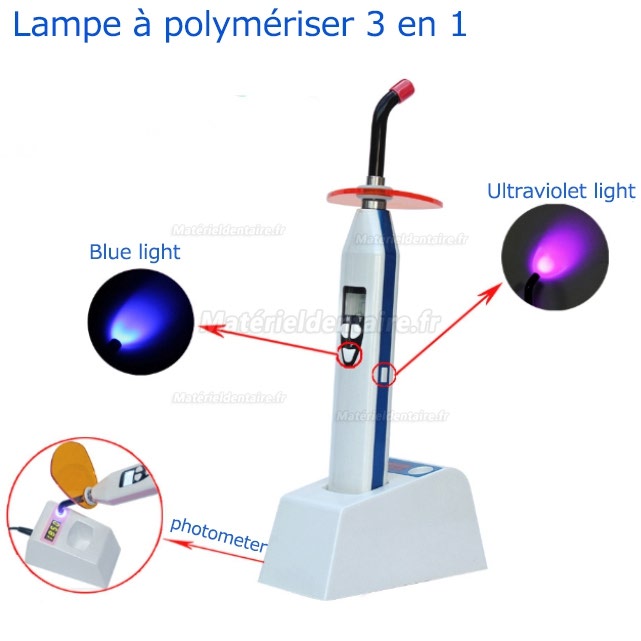 LY®C240C 3in1 Lampe à polymériser dentaire sans fil 1600mw