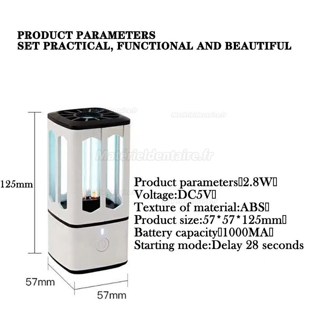 Rechargeable Mini Lampe De Désinfection UV Ménage De Voiture Lampe De Stérilisation UV