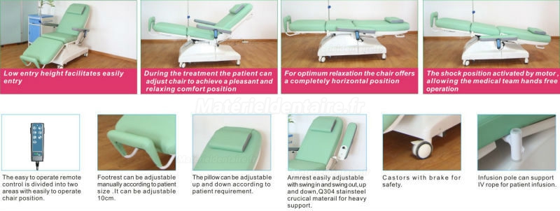 PeiYun Fauteuil de dialyse électrique PY-YD-210S