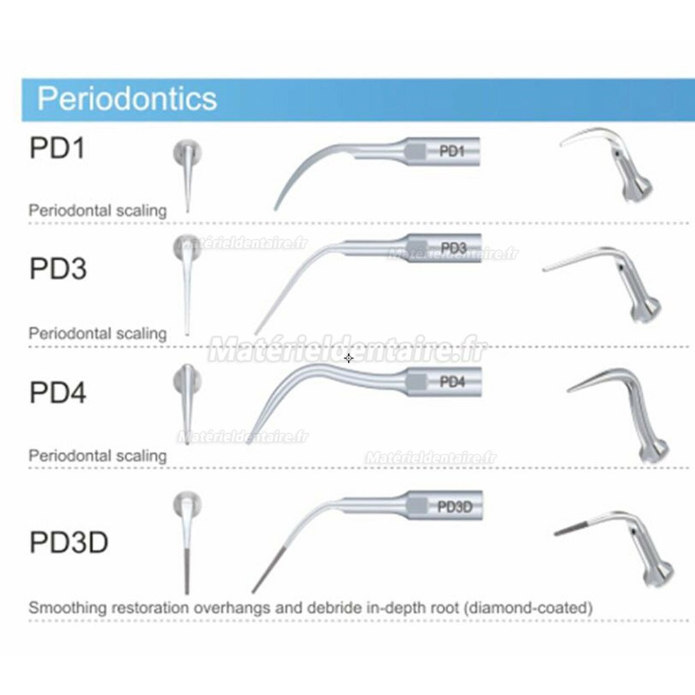 5 Pièces DTE PD1 PD3 PD4 PD4D PD3D insert piézo de détartrage compatible avec NSK Satelec