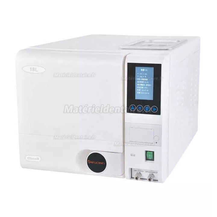 Autoclave dentaire Stérilisateur à vapeur automatique Écran LCD Classe B avec imprimante SUN SUN18/23-III 18/23L 