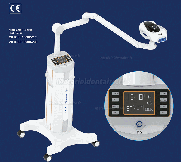 Accélérateur de blanchiment dentaire portable LED lumière à température constante